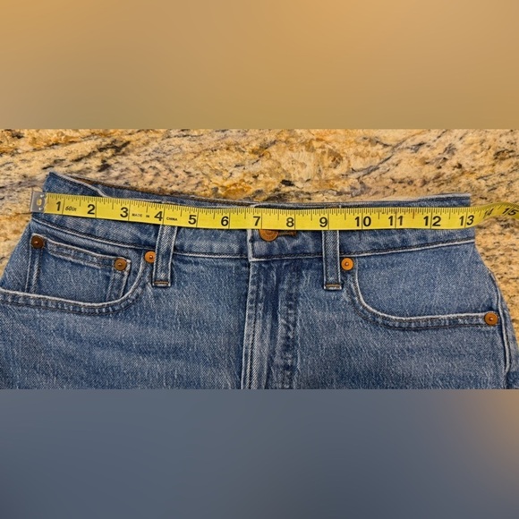 Madewell Jean Shorts Women’s Size 24 The Curvy Perfect Short Cuffed High Rise - Picture 11 of 11
